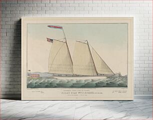 Πίνακας, Extraordinary Express Across the Atlantic – Pilot Boat William J. Romer, Captain McGuire, Leaving for England February 9th, 1846, lithographed and published by Nathaniel Currier