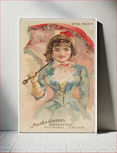 Πίνακας, Eyes Front, from the Parasol Drills series (N18) for Allen & Ginter Cigarettes Brands, issued by Allen & Ginter