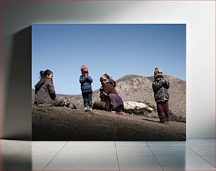 Πίνακας, Family in a Mountain Landscape Οικογένεια σε ορεινό τοπίο