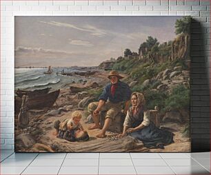 Πίνακας, Family life in a small fishing village north of Helsingør by Jørgen Roed