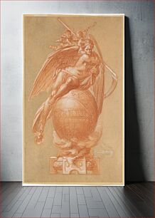 Πίνακας, Father Time on a Globe; Design for a Clock by Albert-Ernest Carrier-Belleuse