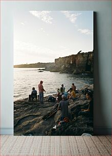 Πίνακας, Fishermen by the Cliffs Ψαράδες δίπλα στους βράχους