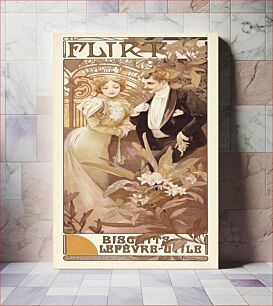 Πίνακας, Flirt by Alphonse Mucha