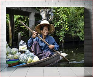 Πίνακας, Floating Market Vendor Πωλητής πλωτής αγοράς