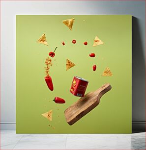 Πίνακας, Floating Peppers and Tortilla Chips Floating Peppers and Tortilla Chips