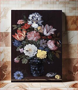 Πίνακας, Floral Still Life with Shells (1622) by Balthasar van der Ast