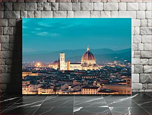 Πίνακας, Florence Cathedral at Dusk Καθεδρικός ναός της Φλωρεντίας στο σούρουπο