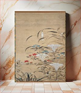 Πίνακας, Flowers of Autumn (left of a pair of Flowers of Summer and Autumn) during first half 17th century by Tawaraya Sosetsu