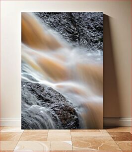 Πίνακας, Flowing Water Over Rocks Νερό που ρέει πάνω από βράχους