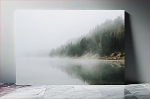 Πίνακας, Foggy Forest by the Lake Ομιχλώδες δάσος δίπλα στη λίμνη