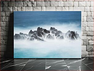 Πίνακας, Foggy Rocky Coastline Ομιχλώδης Βραχώδης Ακτή