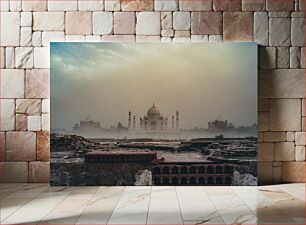 Πίνακας, Foggy Sunrise at the Taj Mahal Ομιχλώδης Ανατολή στο Ταζ Μαχάλ