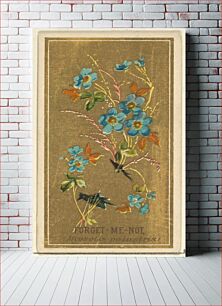 Πίνακας, Forget-Me-Not (Myosotis palustris), from the Flowers series for Old Judge Cigarettes issued by Goodwin & Company