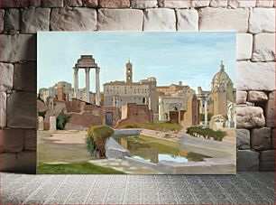 Πίνακας, Forum romanum (1925) oil painting by Eero Järnefelt