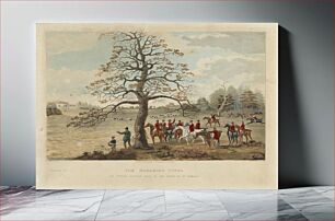 Πίνακας, [Fox-hunting] set of four: (2) Fox Breaking Cover / At Upper Gatton Seat of the Duke of St. Alban's