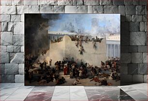 Πίνακας, Francesco Hayez (1791–1882) Destruction of the jewish temple in Jerusalem.Origin: acquired in 1868 by a donation of his author.(cat. 756)Gallerie dell'Accademia