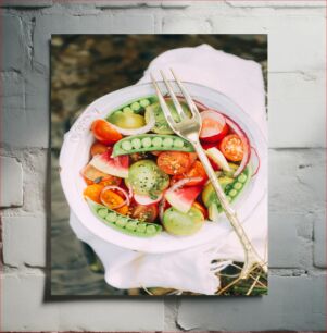 Πίνακας, Fresh Veggie Salad Φρέσκια σαλάτα λαχανικών