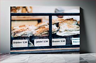 Πίνακας, Freshly Baked Bread on Display Φρεσκοψημένο ψωμί στην οθόνη