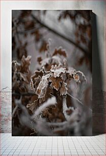 Πίνακας, Frosted Autumn Leaves Παγωμένα Φθινοπωρινά Φύλλα