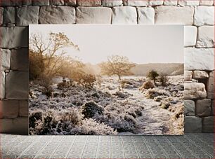 Πίνακας, Frosty Morning in Countryside Παγωμένο πρωινό στην εξοχή