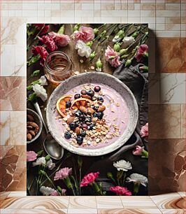 Πίνακας, Fruit and Nut Yogurt Bowl Μπολ γιαουρτιού με φρούτα και ξηρούς καρπούς