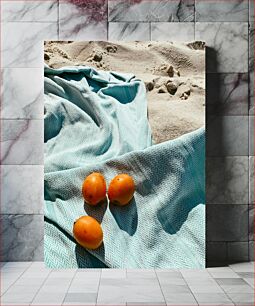 Πίνακας, Fruits on Beach Towel Φρούτα σε πετσέτα παραλίας