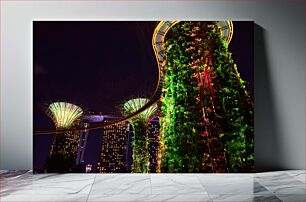 Πίνακας, Gardens by the Bay at Night Gardens by the Bay at Night