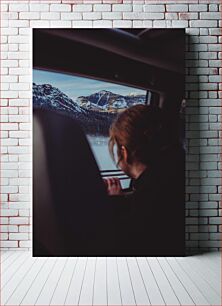 Πίνακας, Gazing at Snowy Mountains Ατενίζοντας τα Χιονισμένα Βουνά