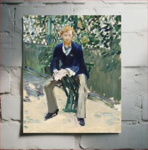 Πίνακας, George Moore in the Artist's Garden (c.1879) by Edouard Manet