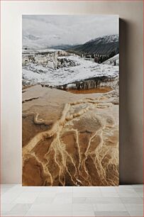 Πίνακας, Geothermal Landscape in Winter Γεωθερμικό τοπίο το χειμώνα