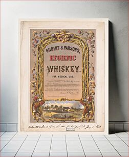 Πίνακας, Gilbert & Parsons, hygienic whiskey--for medical use / lith. in colors by Robertson, Seibert & Shearman, N.Y