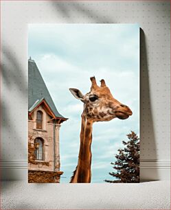 Πίνακας, Giraffe by the Building Giraffe by the Building