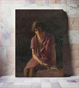 Πίνακας, Girl with a book, Armin Glatter