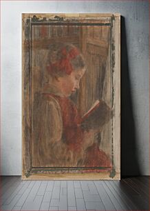 Πίνακας, Girl with a book by Jozef Hanula