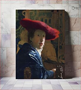 Πίνακας, Girl with the Red Hat (ca. 1665–1666) by Johannes Vermeer