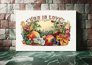 Πίνακας, God is love (1874) chromolithograph by Currier & Ives