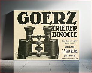 Πίνακας, Goerz Triëder-Binocles, Werbung 1913