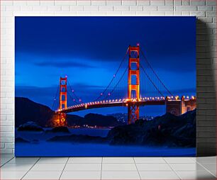 Πίνακας, Golden Gate Bridge at Night Golden Gate Bridge τη νύχτα