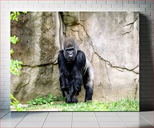 Πίνακας, Gorilla at the Zoo Γορίλας στο ζωολογικό κήπο