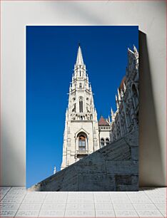 Πίνακας, Gothic Architecture Against Blue Sky Γοτθική Αρχιτεκτονική ενάντια στον Γαλάζιο Ουρανό