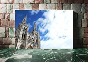 Πίνακας, Gothic Cathedral Under Blue Sky Γοτθικός καθεδρικός ναός κάτω από τον γαλάζιο ουρανό