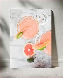 Πίνακας, Grapefruit and Jalapeno Cocktails Κοκτέιλ γκρέιπφρουτ και Jalapeno