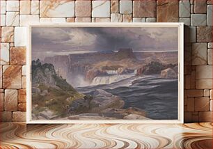 Πίνακας, Great Falls of Snake River, Idaho territory / TM ; Prang's American Chromo