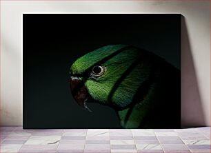 Πίνακας, Green Parrot Close-Up Γκρο πλαν Green Parrot