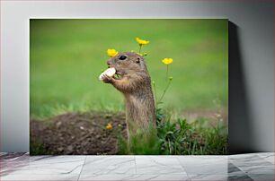 Πίνακας, Ground Squirrel Eating Επίγειος σκίουρος που τρώει