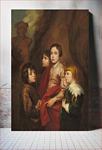 Πίνακας, Group of Four Boys (probably mid 17th century) by Anonymous Artist & Sir Anthony van Dyck