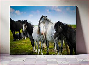 Πίνακας, Group of Horses in a Pasture Ομάδα αλόγων σε λιβάδι