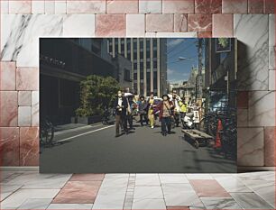 Πίνακας, Group of People in a Busy Street Ομάδα ανθρώπων σε πολυσύχναστο δρόμο