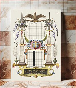 Πίνακας, Guide for Constructing the Letter I from Mira Calligraphiae Monumenta or The Model Book of Calligraphy (1561–1596) by Georg Bocskay and Joris Hoefnagel