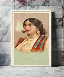 Πίνακας, Gypsy Girl, printer's sample from World's Smokers series (N33) for Allen & Ginter Cigarettes, issued by Allen & Ginter